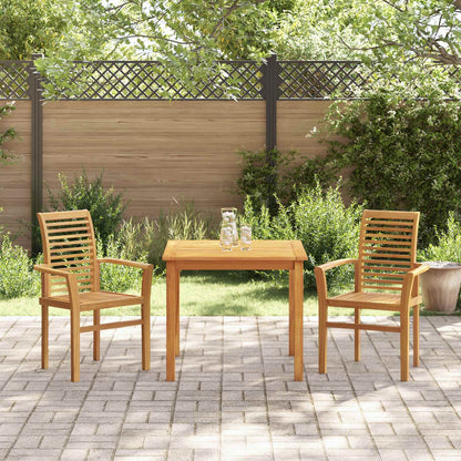Dining Chair 2 pcs Brown 62 x 55 x 94 cm Solid Teak Wood