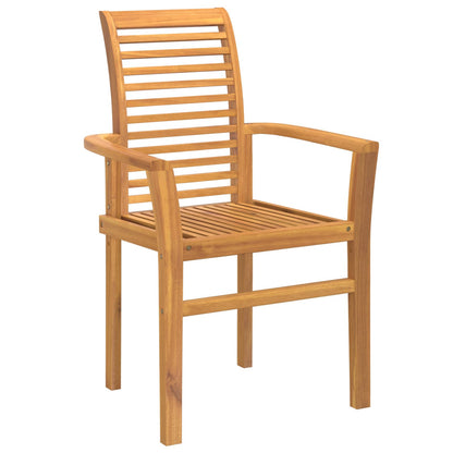 Dining Chair 2 pcs Brown 62 x 55 x 94 cm Solid Teak Wood