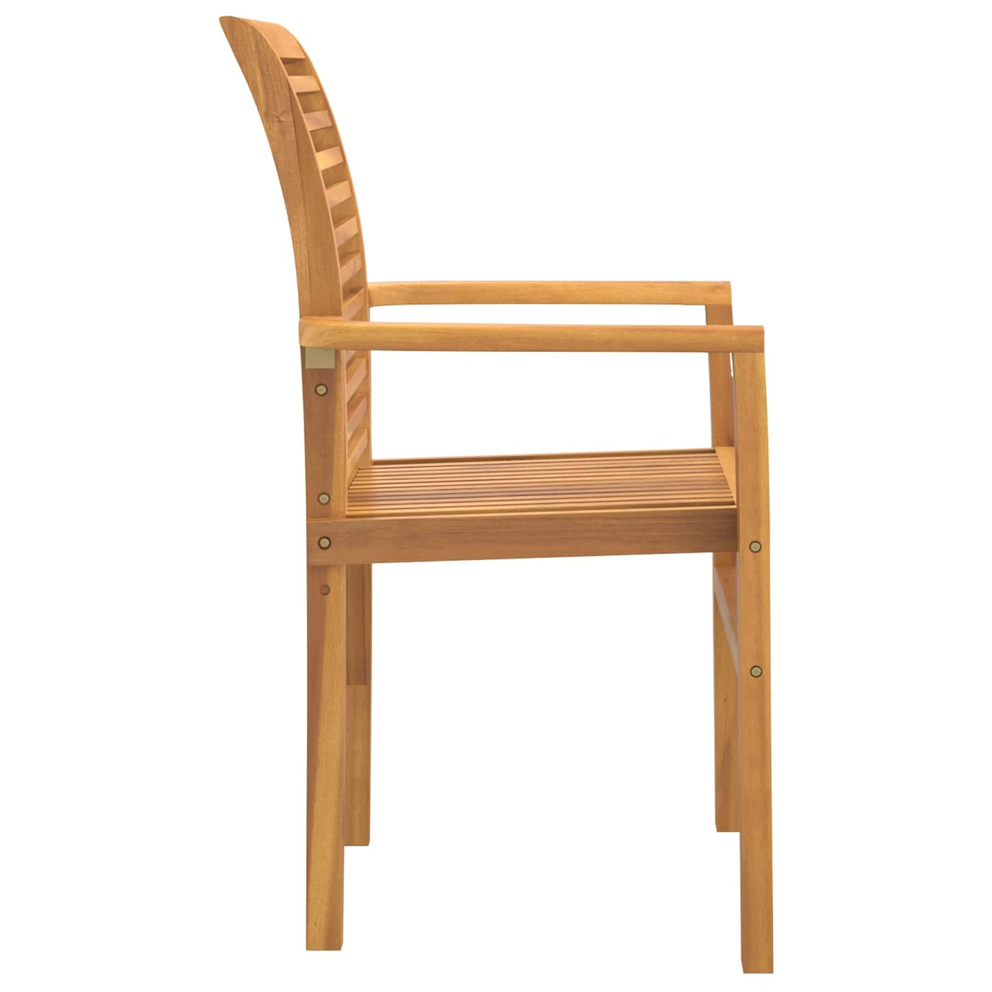 Dining Chair 2 pcs Brown 62 x 55 x 94 cm Solid Teak Wood