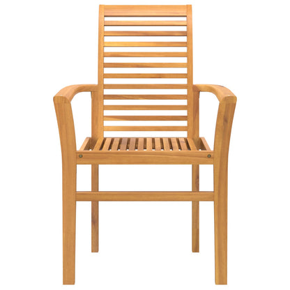 Dining Chair 4 pcs Brown 62 x 55 x 94 cm Solid Teak Wood