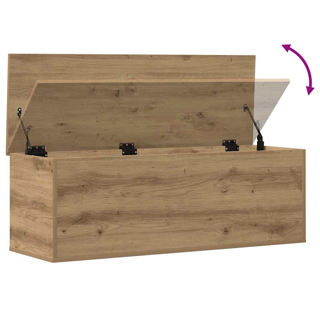 Storage Box Artisan Oak 102 x 35 x 35 cm Engineered Wood