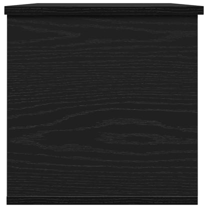 Storage Box Black Oak 102 x 35 x 35 cm Engineered Wood