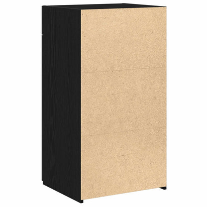 Sideboard with Drawer Black Oak 50 x 42.5 x 93 cm