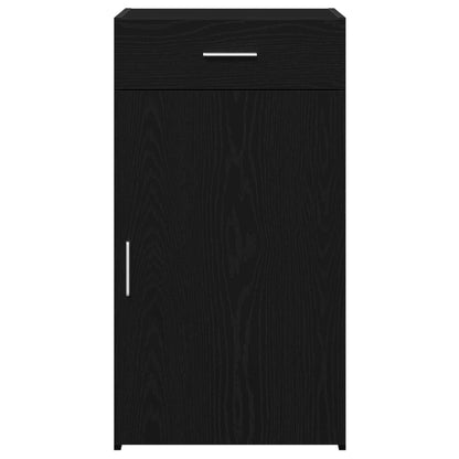 Sideboard with Drawer Black Oak 50 x 42.5 x 93 cm