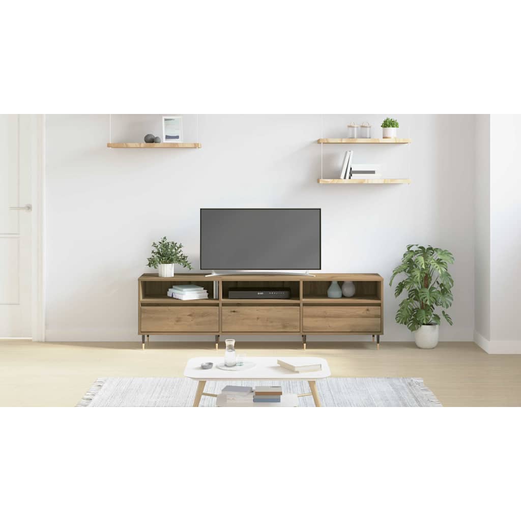 TV Cabinet Artisan Oak 150 x 30 x 45 cm Engineered Wood