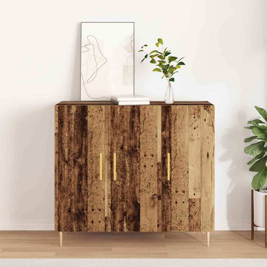 Sideboard Old Wood 90 x 34 x 80 cm Engineered Wood