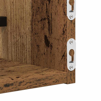 Wall Shelf Wall-mounted 2 pcs Old Wood 60 x 16 x 14 cm