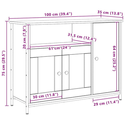 Sideboard Artisan Oak 100 x 35 x 75 cm