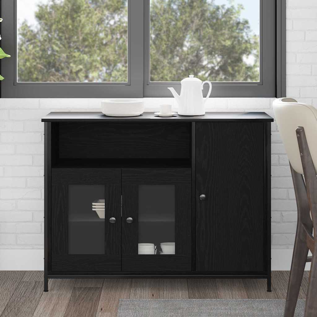 Sideboard Black Oak 100 x 35 x 75 cm