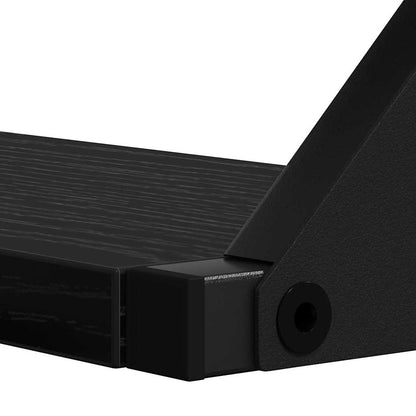 Wall Shelf Wall-mounted with Storage 3 pcs Black Oak