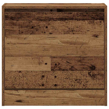 Shoe Cabinet with Door Old Wood 60 x 21 x 57 cm Engineered Wood