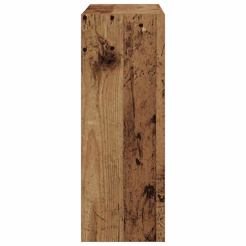 Shoe Cabinet with Door Old Wood 60 x 21 x 57 cm Engineered Wood