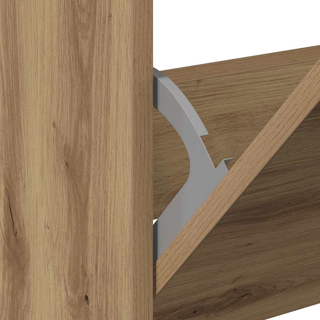 Shoe Cabinet Artisan Oak 60 x 21 x 57 cm Engineered Wood