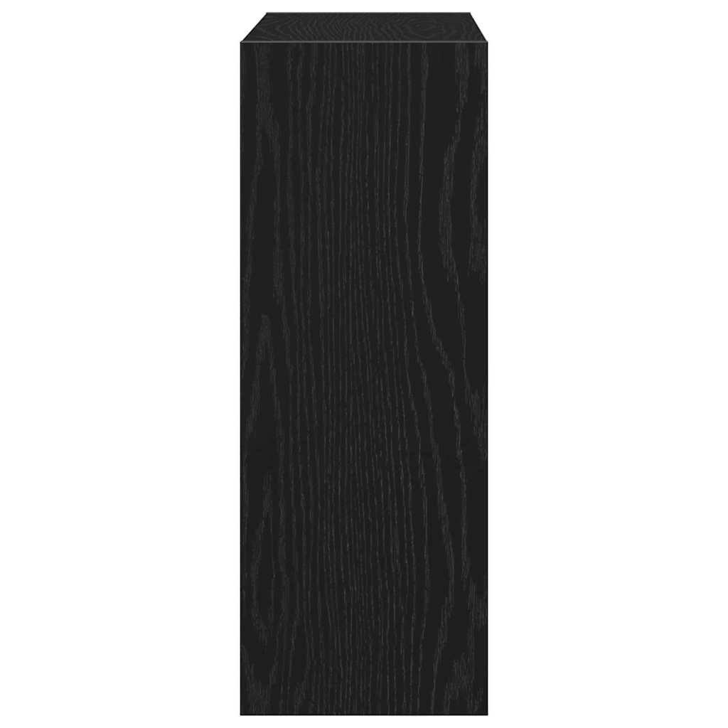 Shoe Cabinet Black Oak 60 x 21 x 57 cm Engineered Wood