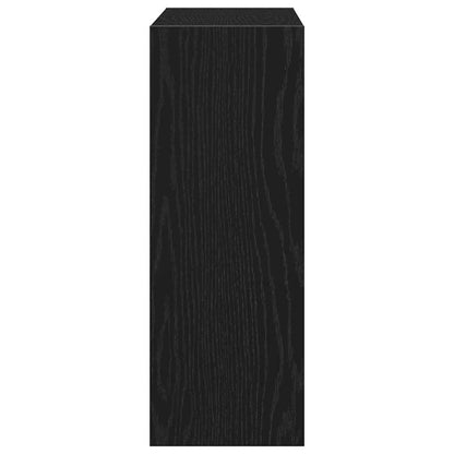 Shoe Cabinet Black Oak 60 x 21 x 57 cm Engineered Wood