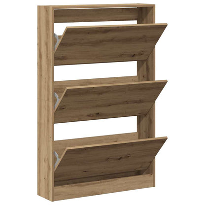 Shoe Cabinet Artisan Oak 80 x 21 x 125.5 cm Engineered Wood