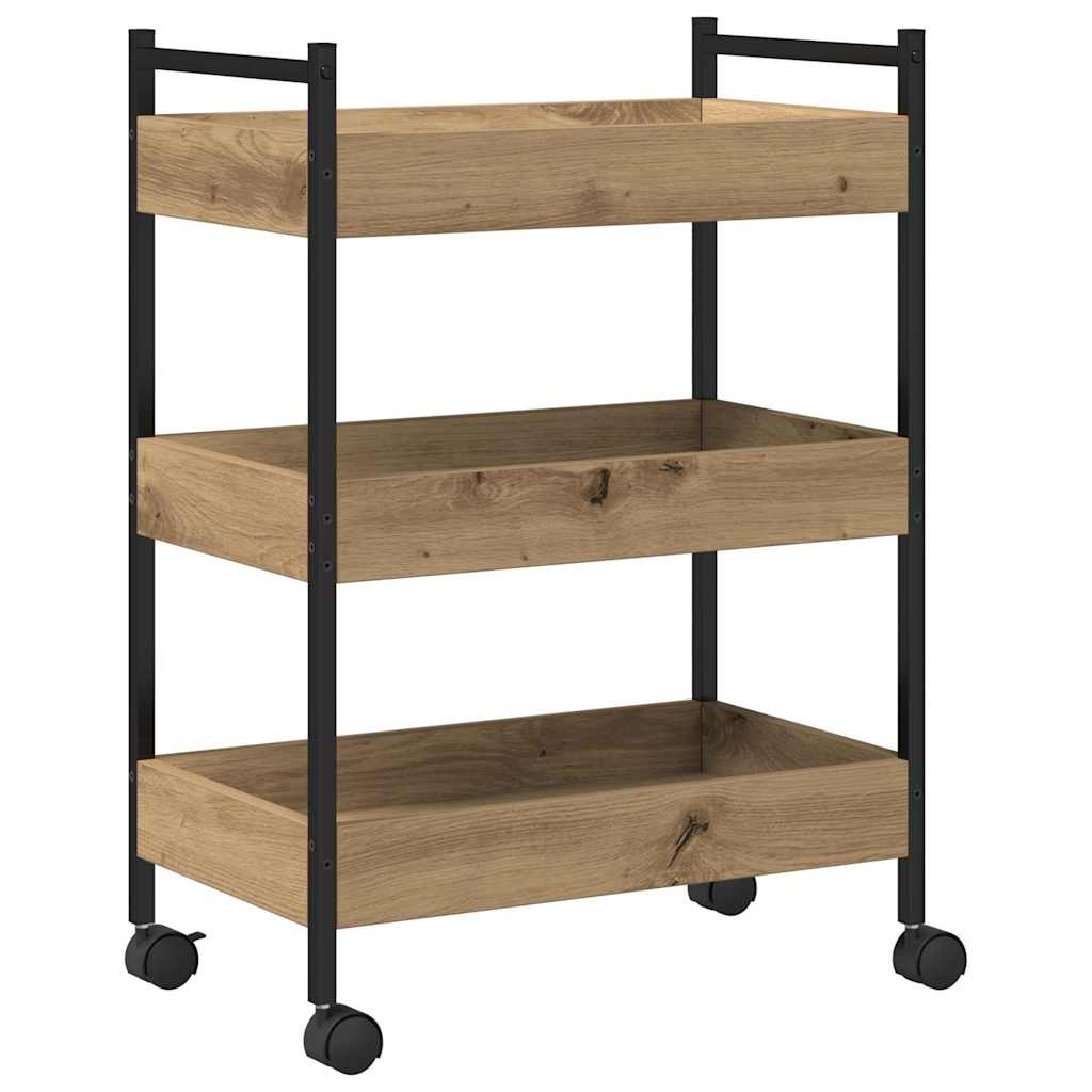 Kitchen Trolley Artisan Oak 50 x 30 x 70 cm Engineered Wood