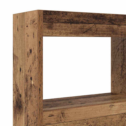 Headboard with Shelf Old Wood 120 x 17 x 102 cm Engineered Wood