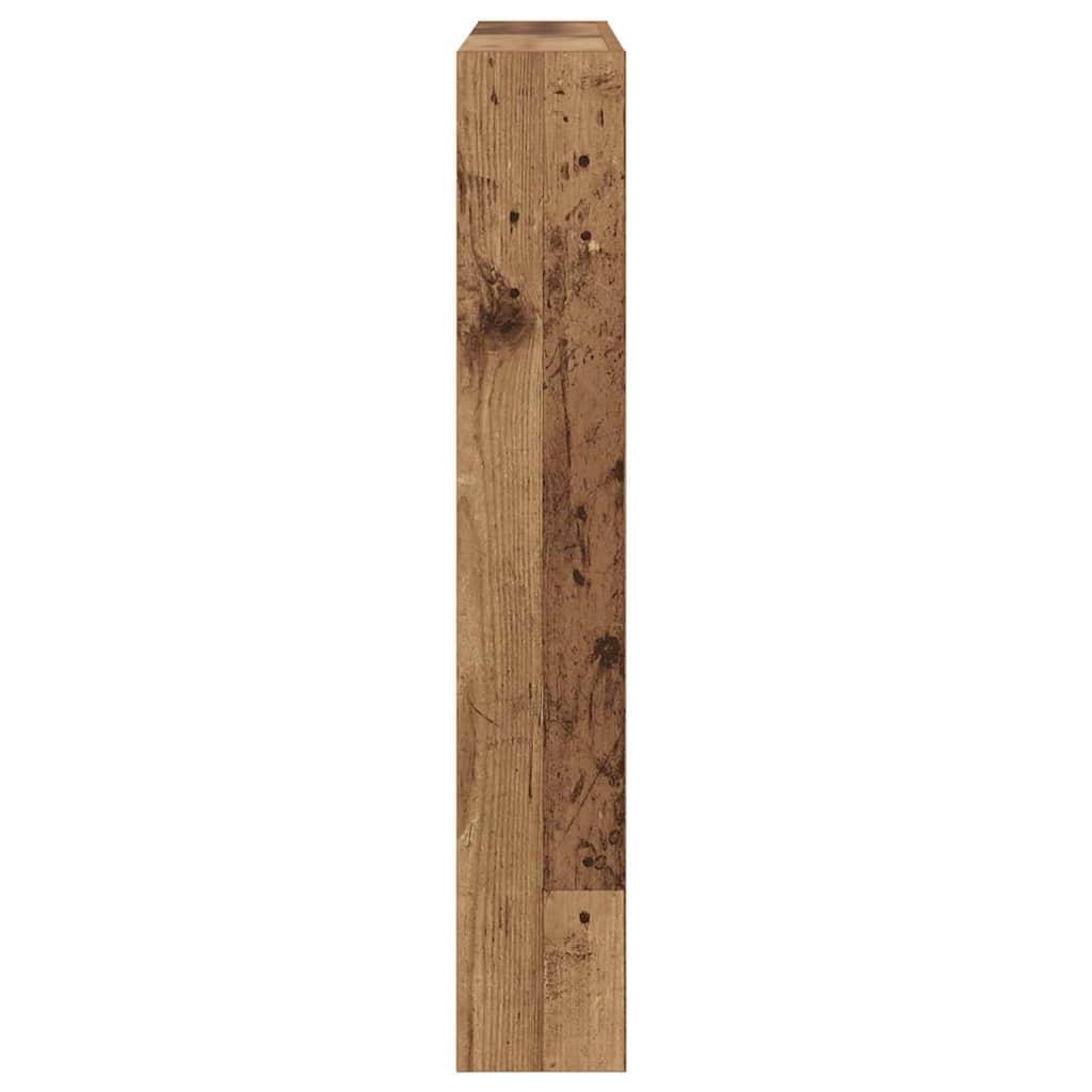 Headboard with Shelf Old Wood 120 x 17 x 102 cm Engineered Wood