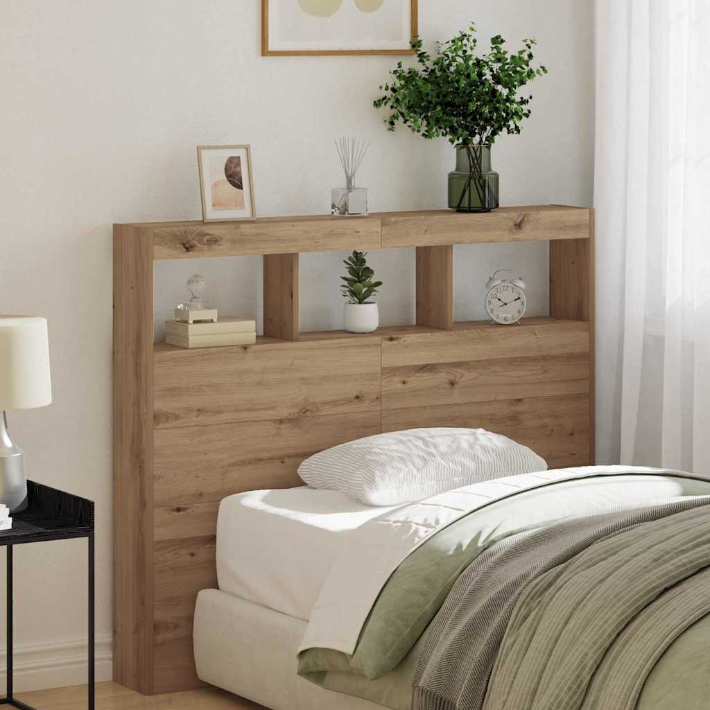 Headboard Artisan Oak 120 x 17 x 102 cm Engineered Wood