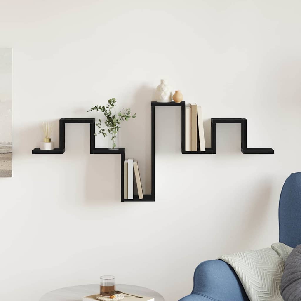 Wall Shelf Wall-mounted Black Oak 104.5 x 43 x 10 cm