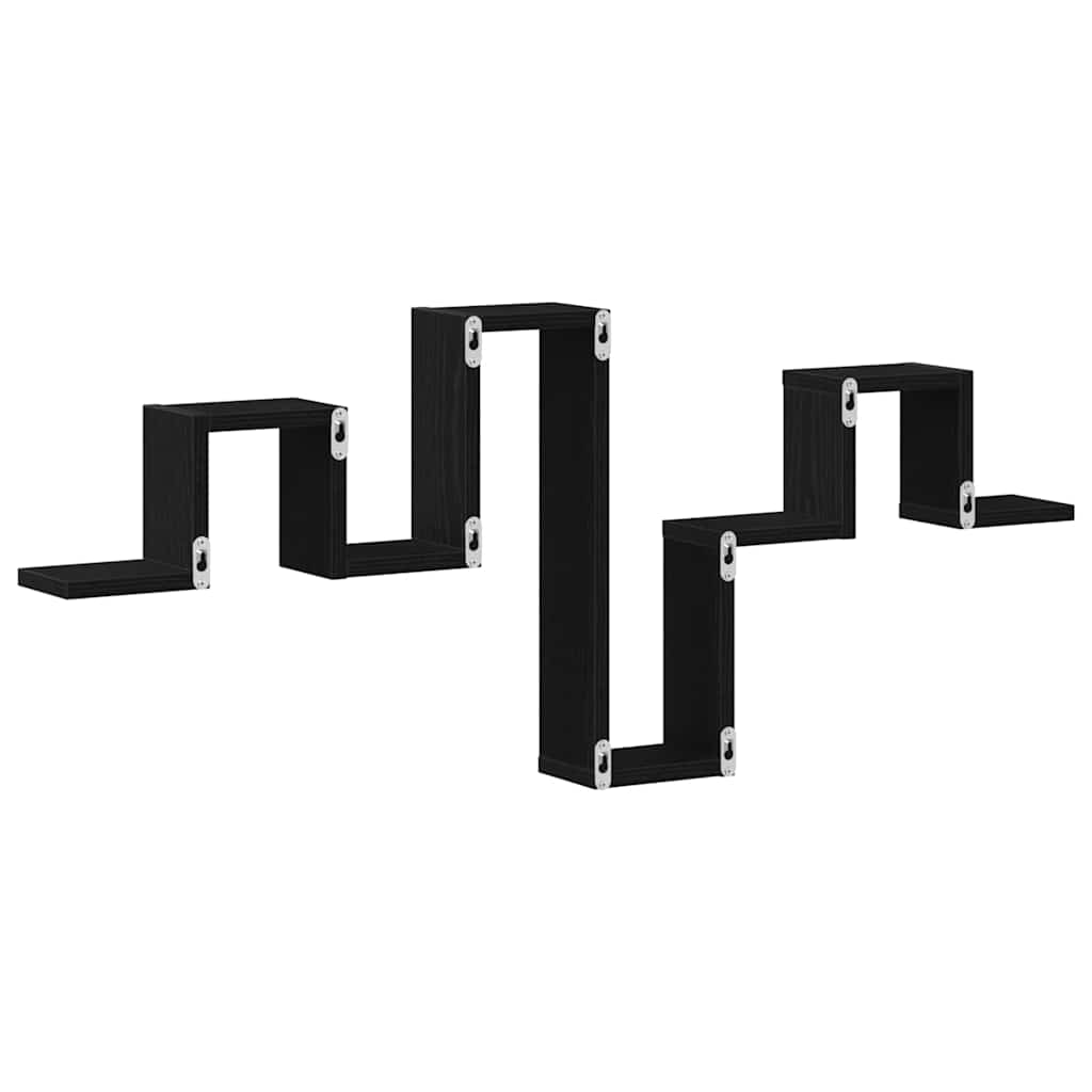 Wall Shelf Wall-mounted Black Oak 104.5 x 43 x 10 cm