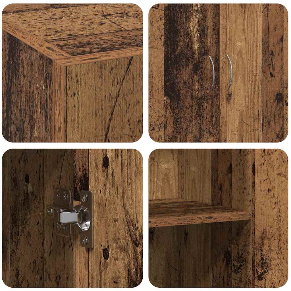 Office Cabinet Black Oak 70 x 32 x 77.5 cm Engineered Wood