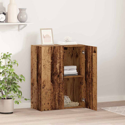 Office Cabinet Black Oak 70 x 32 x 77.5 cm Engineered Wood
