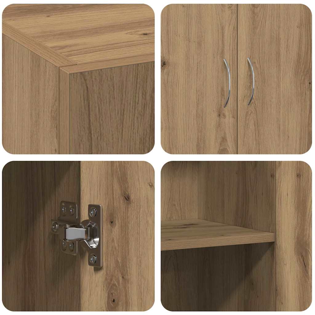 Office Cabinet Artisan Oak 70 x 32 x 77.5 cm Engineered Wood