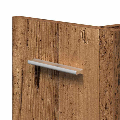 Cabinet with Wheel Old Wood 60 x 22 x 79 cm
