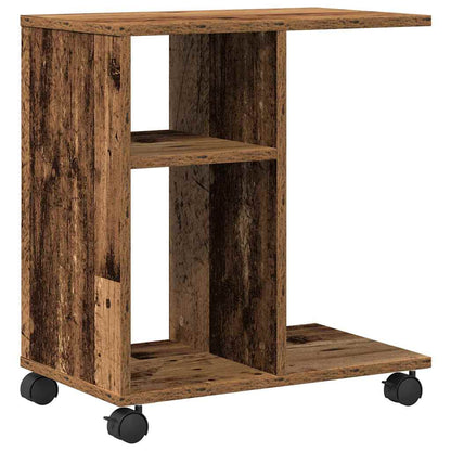Side Table with Shelf Old wood 50 x 30 x 55 cm Engineered Wood