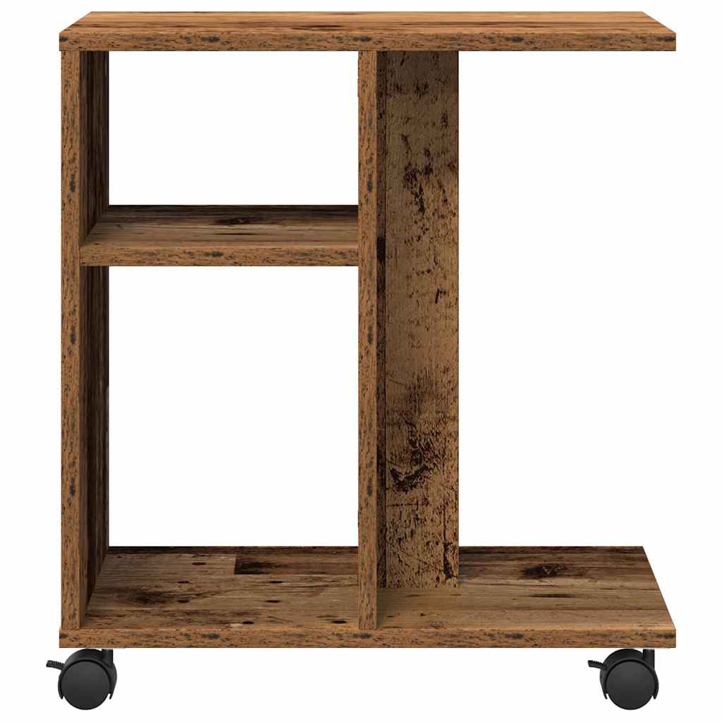 Side Table with Shelf Old wood 50 x 30 x 55 cm Engineered Wood