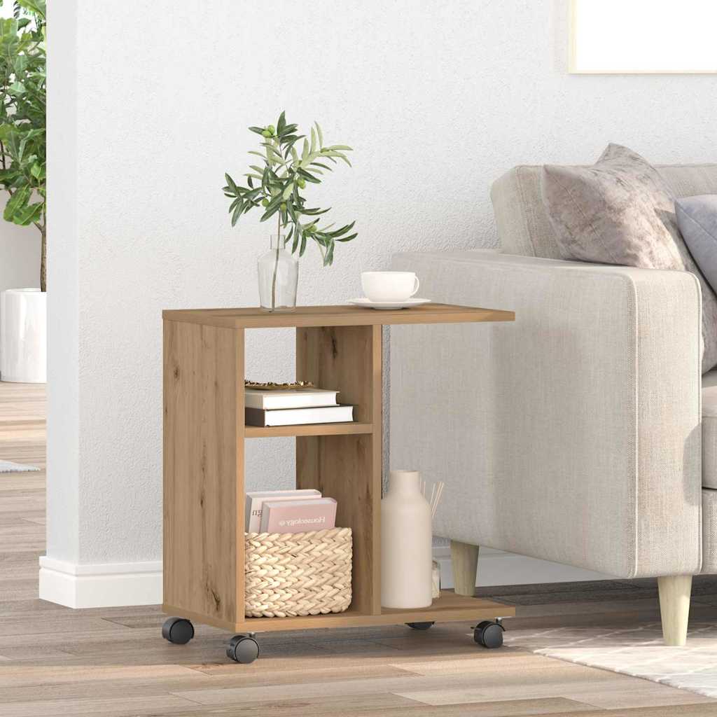 Side Table Artisan oak 50 x 30 x 55 cm Engineered Wood