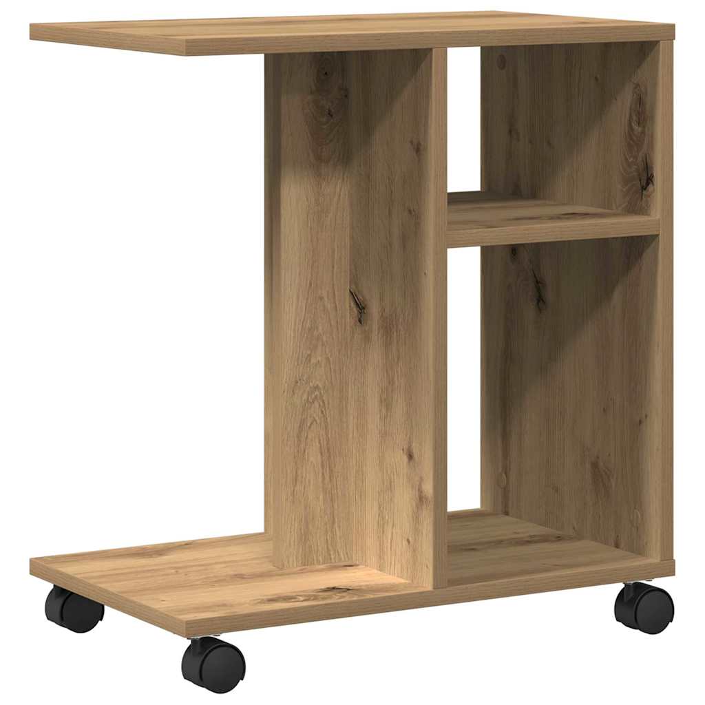 Side Table Artisan oak 50 x 30 x 55 cm Engineered Wood