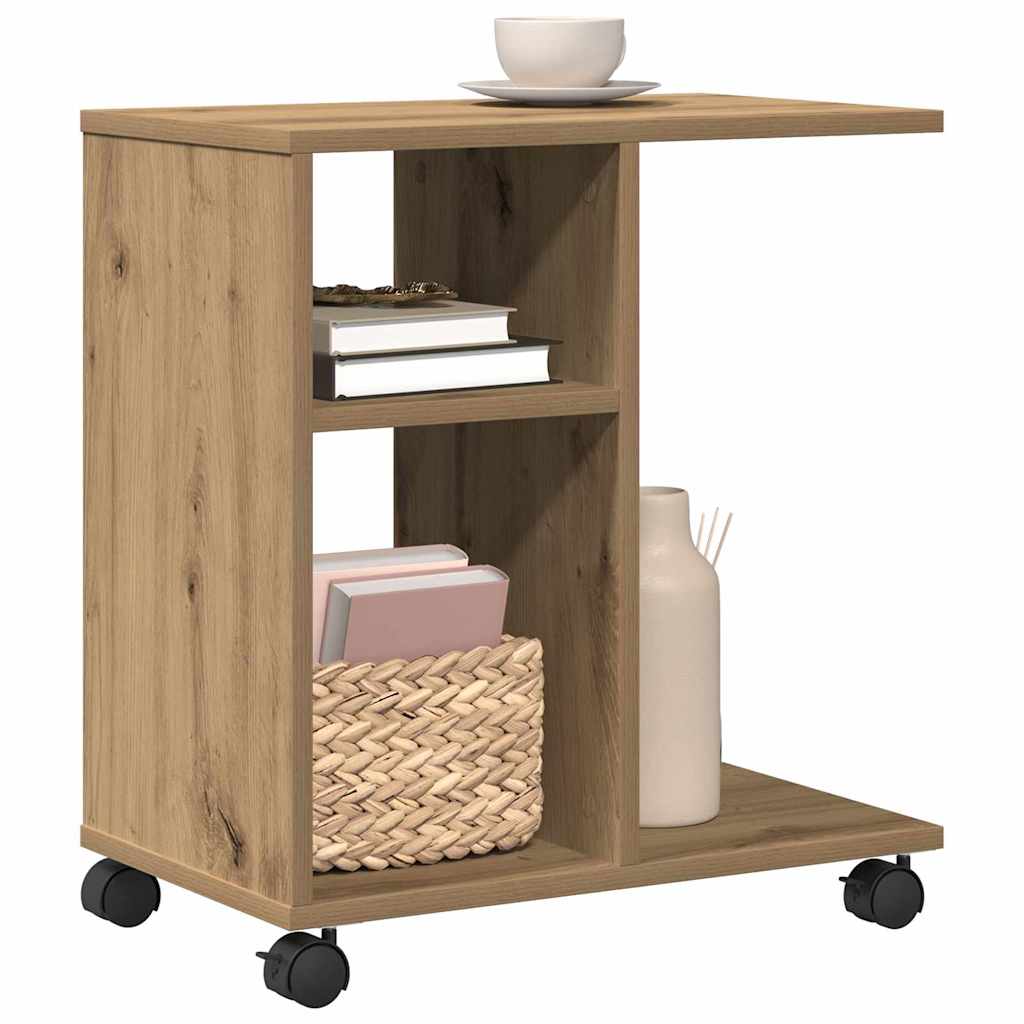 Side Table Artisan oak 50 x 30 x 55 cm Engineered Wood