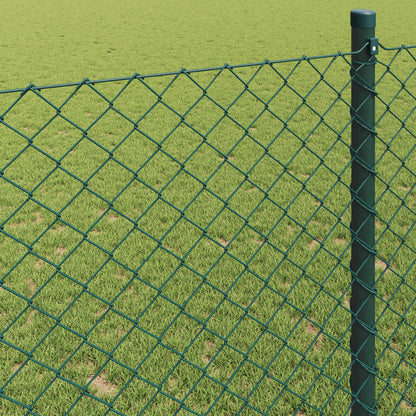 Chain Link Fence 10 x 0.6 m Steel Green
