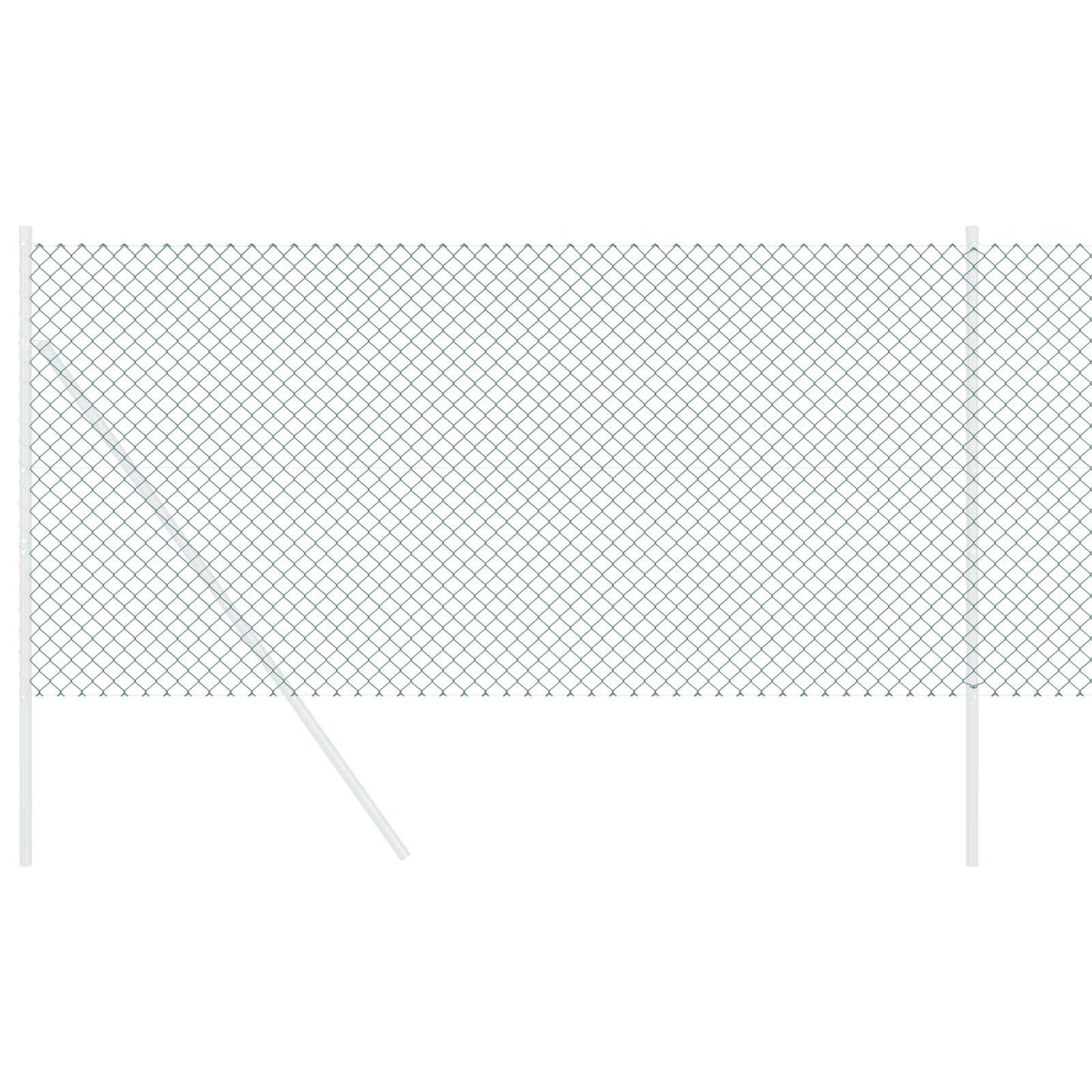 Chain Link Fence 10 x 0.6 m Steel Green