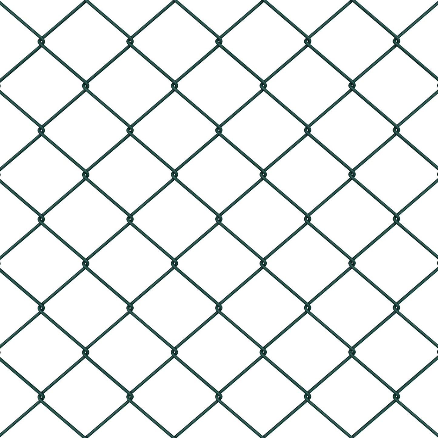 Chain Link Fence 25 x 0.4 m Steel Green