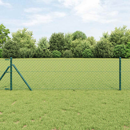 Chain Link Fence 25 x 0.4 m Steel Green