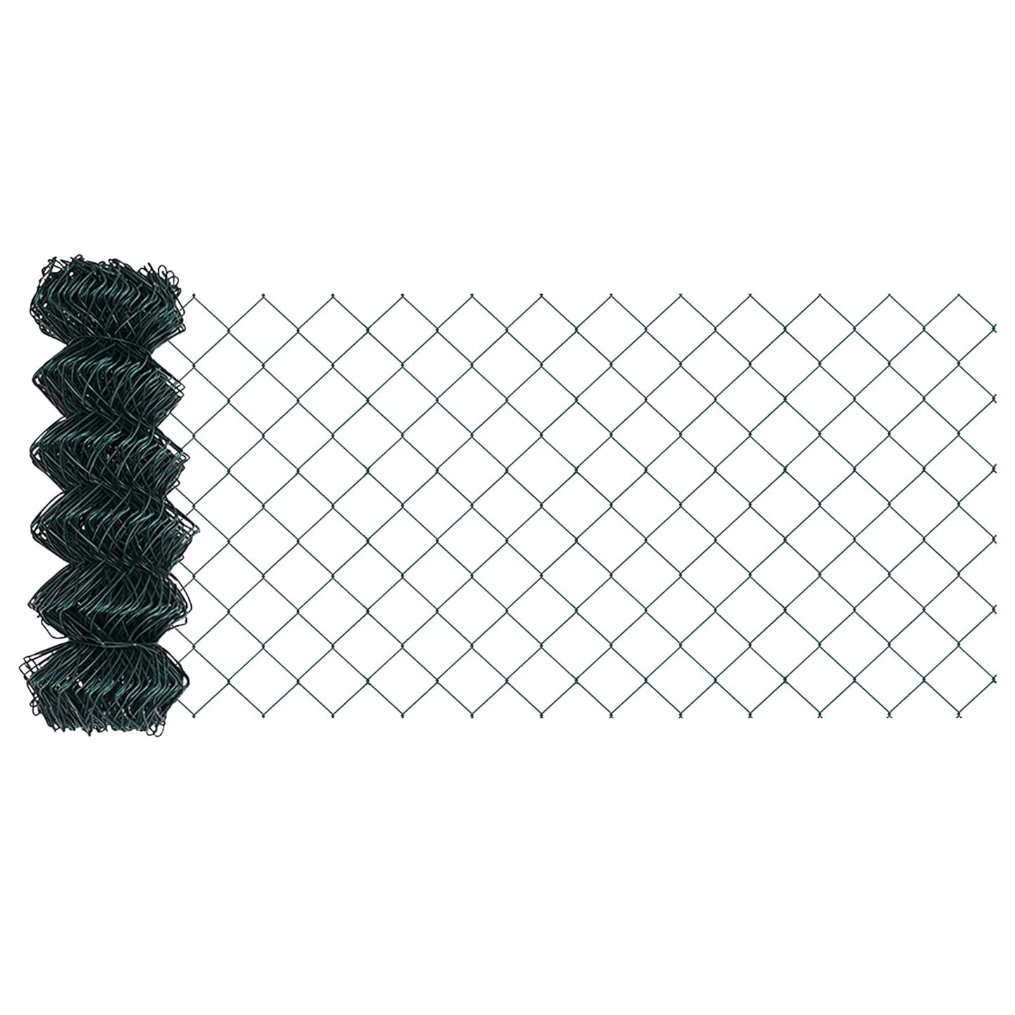 Chain Link Fence 25 x 0.4 m Steel Green