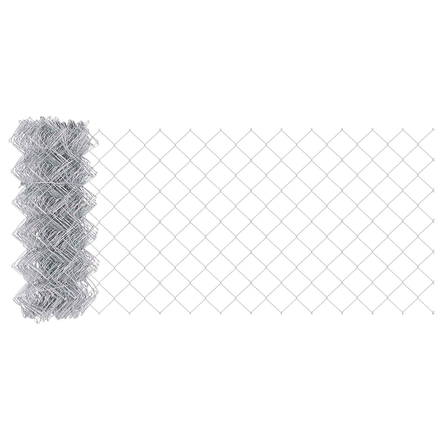 Chain Link Fence Silver