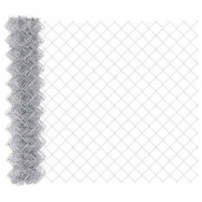 Chain Link Fence Silver