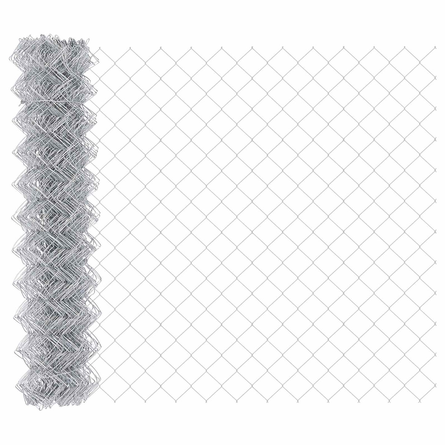 Chain Link Fence Silver