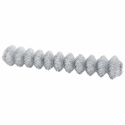 Chain Link Fence Silver