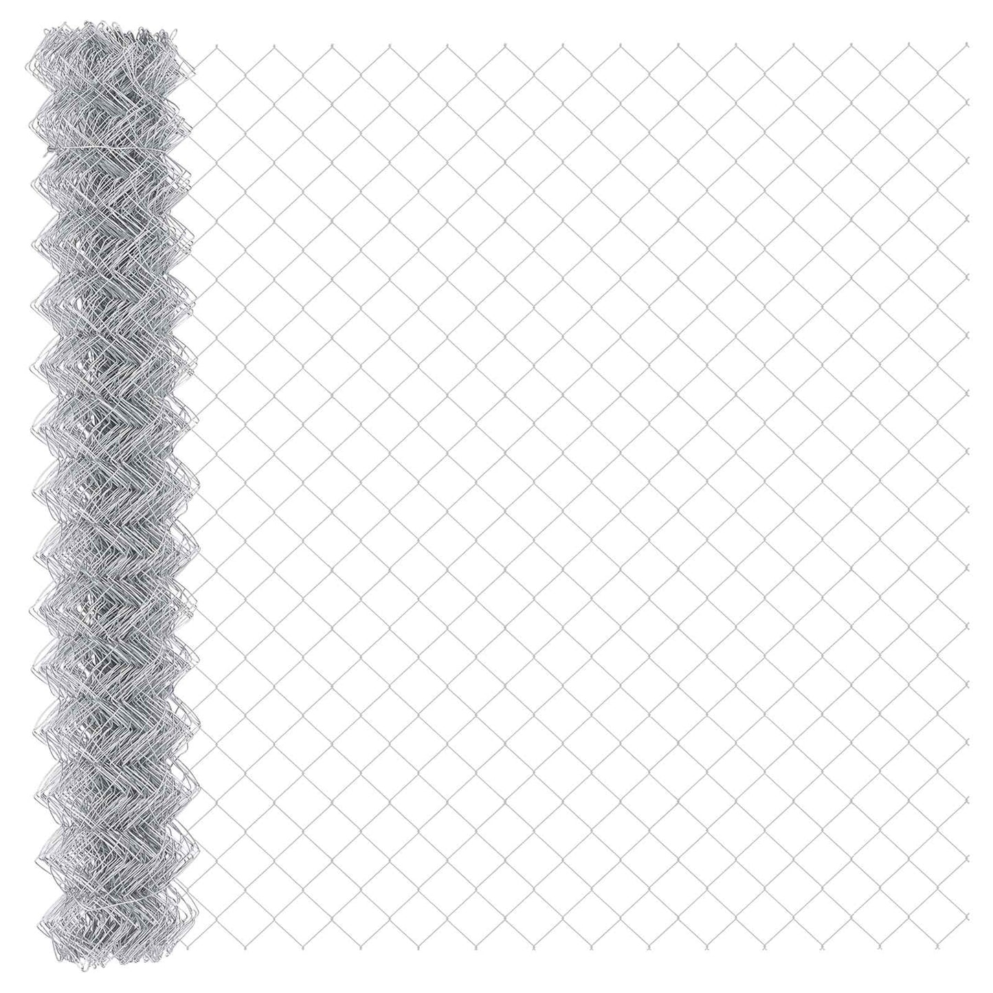 Chain Link Fence Silver