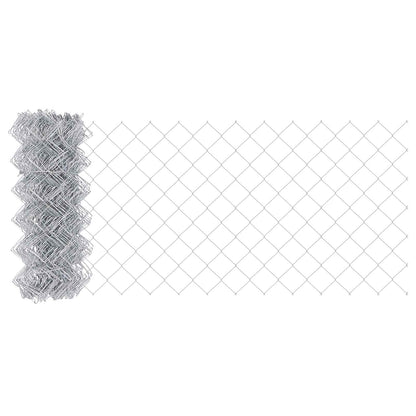 Chain Link Fence Silver 25 x 0.4 m Galvanised steel