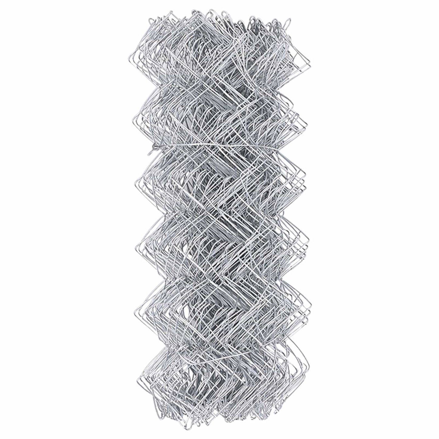 Chain Link Fence Silver 25 x 0.4 m Galvanised steel