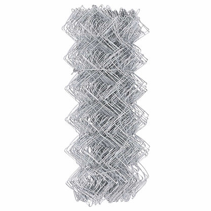 Chain Link Fence Silver 25 x 0.4 m Galvanised steel