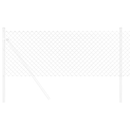 Chain Link Fence Silver 25 x 0.4 m Galvanised steel