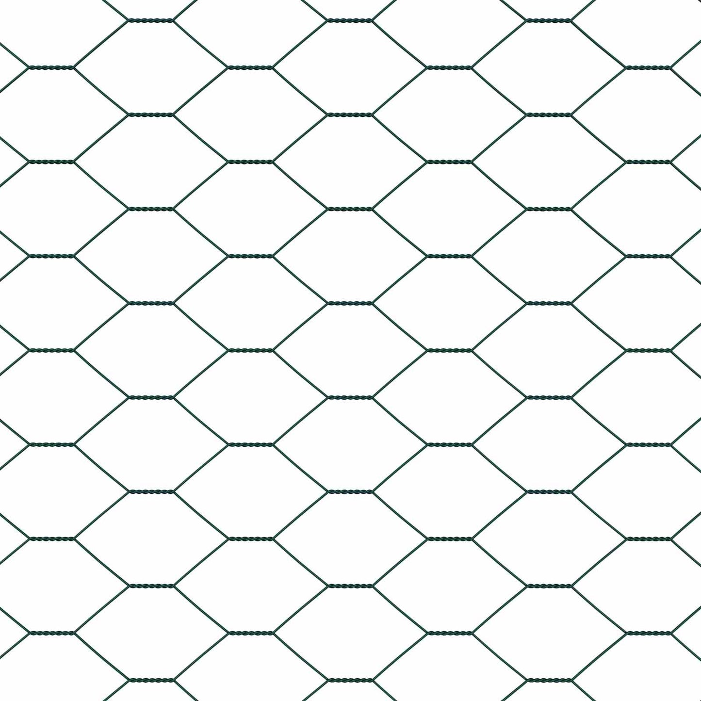 Hexagon Fence Green 0.5 x 10 m PVC
